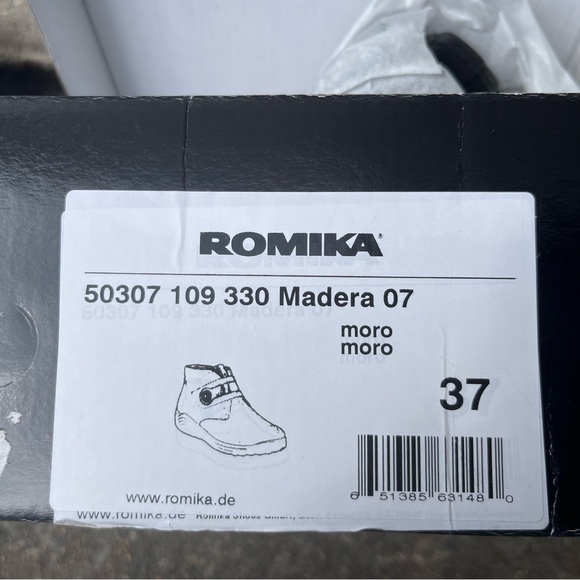 Romika Madera Brown Suede Ankle Boots 6.5/37 - Picture 7 of 7